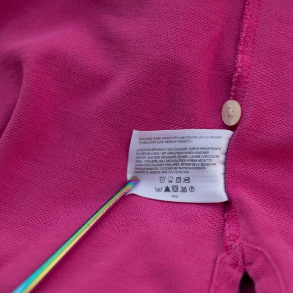 Brooks Brothers Polo Shirt Men's L Pink Performance Knit Cotton Logo Classic Fit - Picture 6 of 6